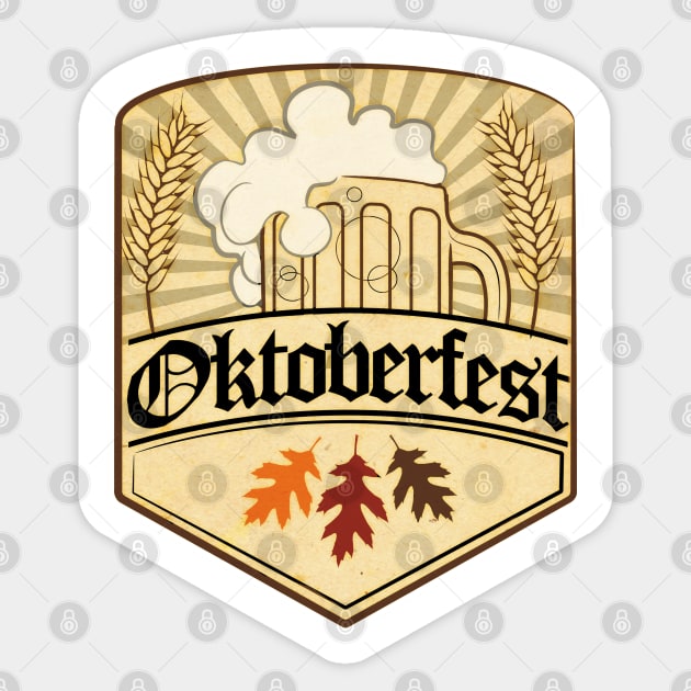 Oktoberfest shield Sticker by Styleuniversal